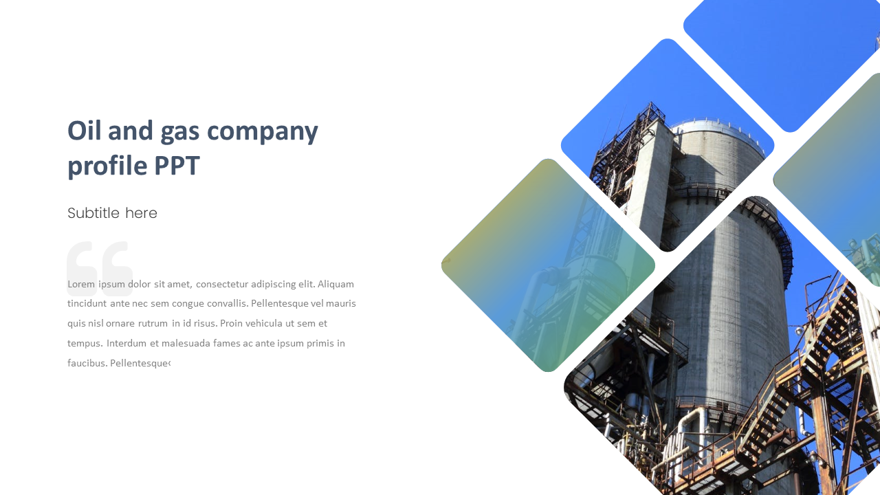 oil and gas company profile ppt